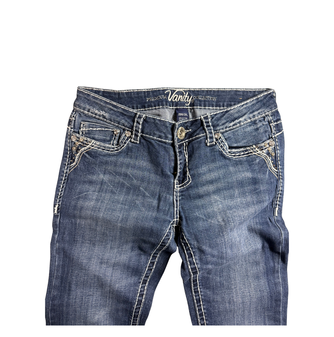 Vanity Vintage Jeans Flared Fit Größe M/L