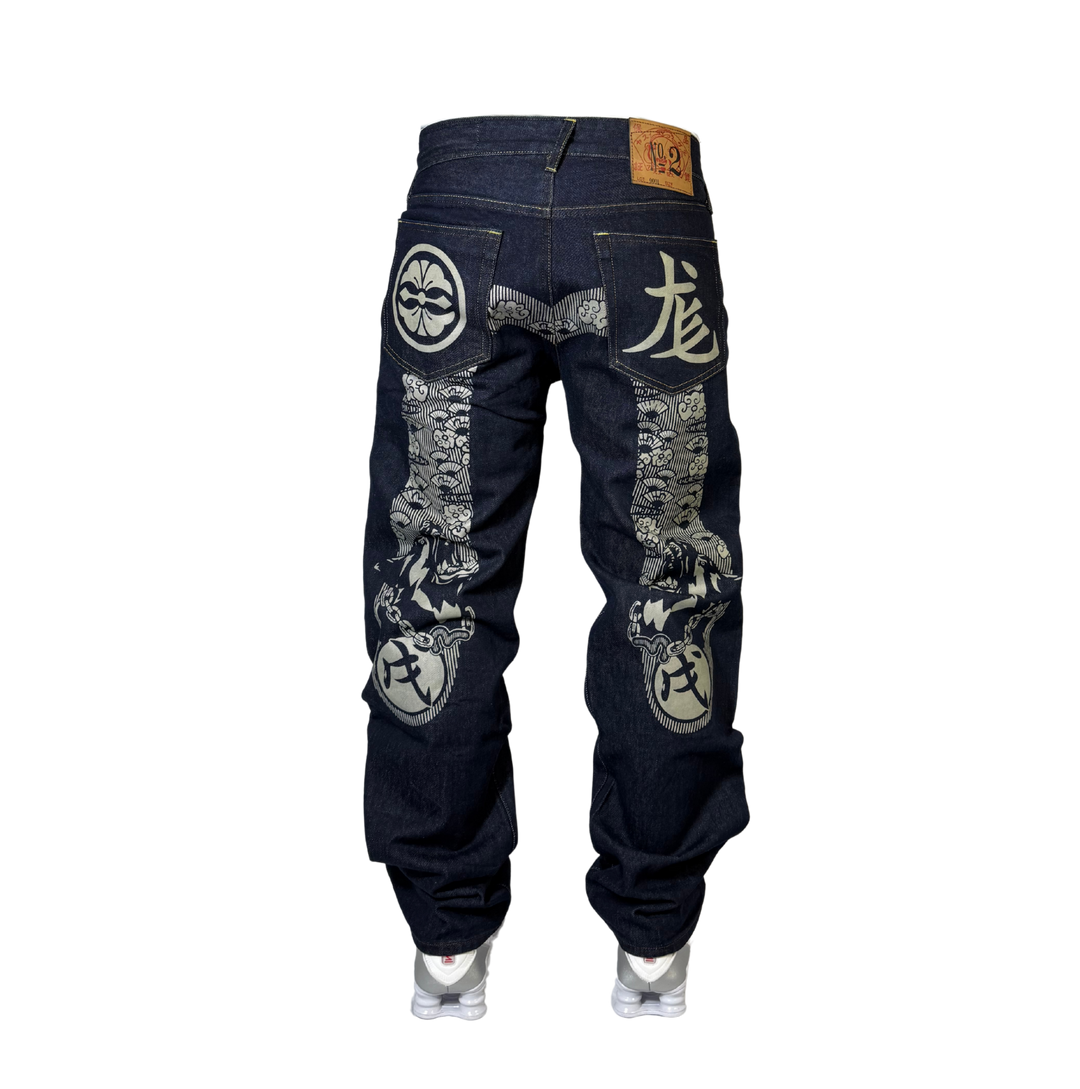 Evisu Vintage Jeans Straight Fit Größe M/L