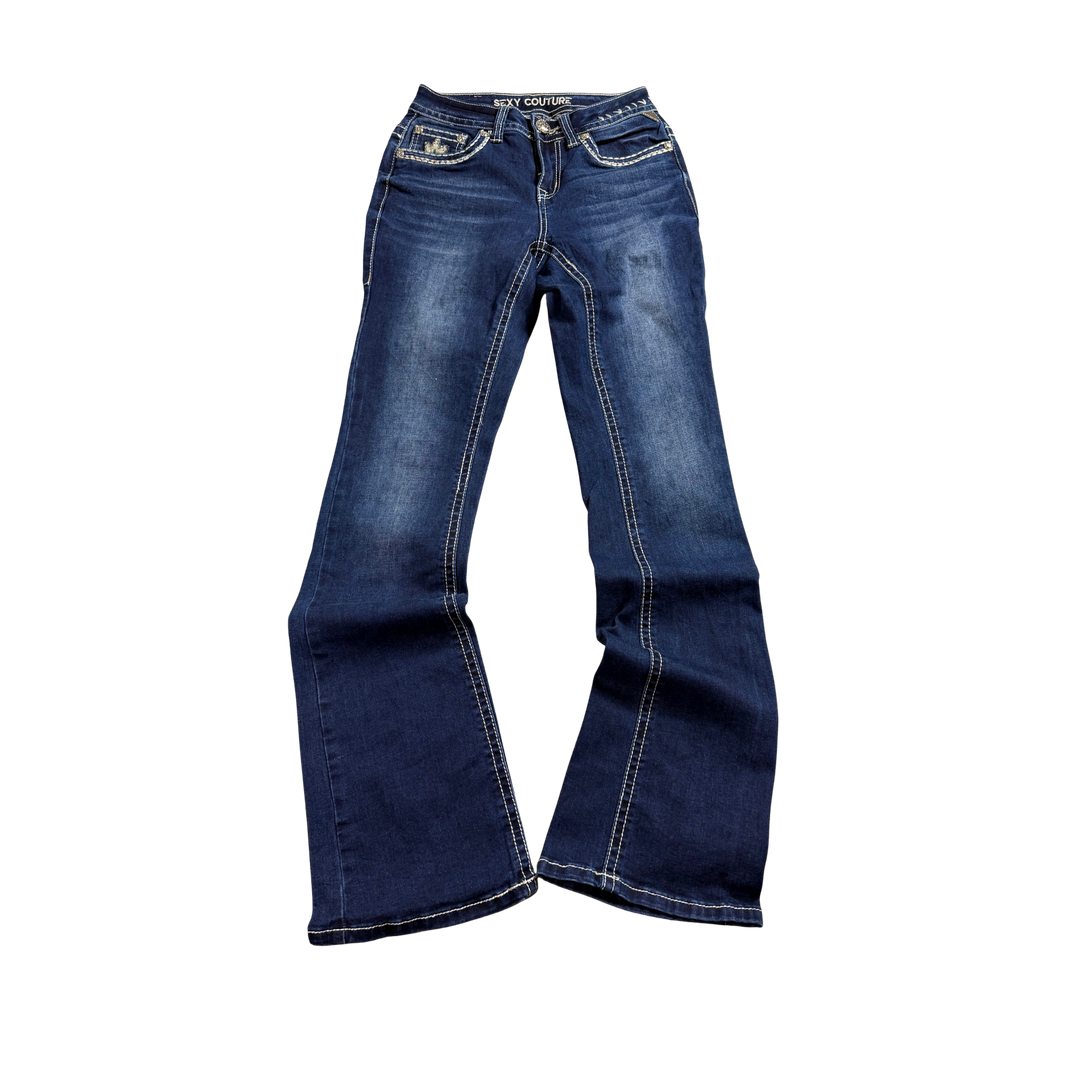 Sexy Couture Vintage Jeans Flared Fit Größe XS/S