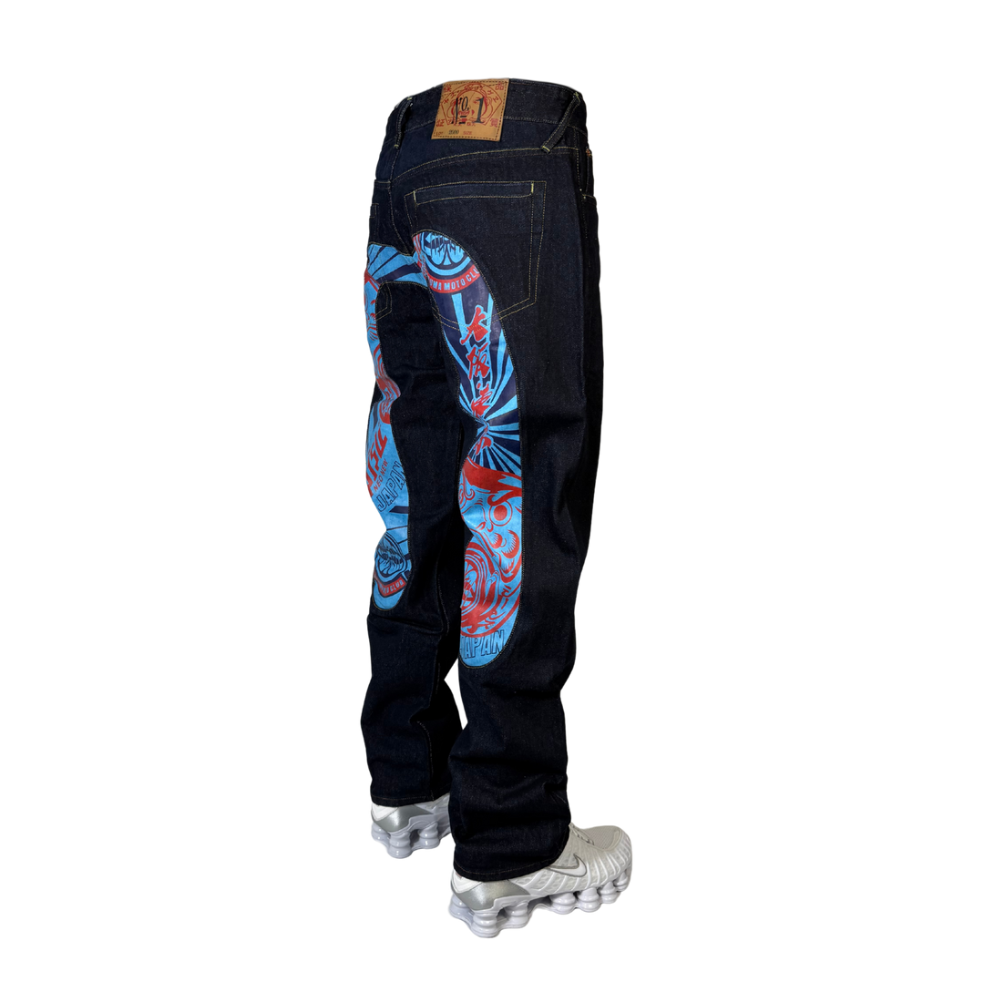 Evisu Vintage Jeans Straight Fit Größe M/L