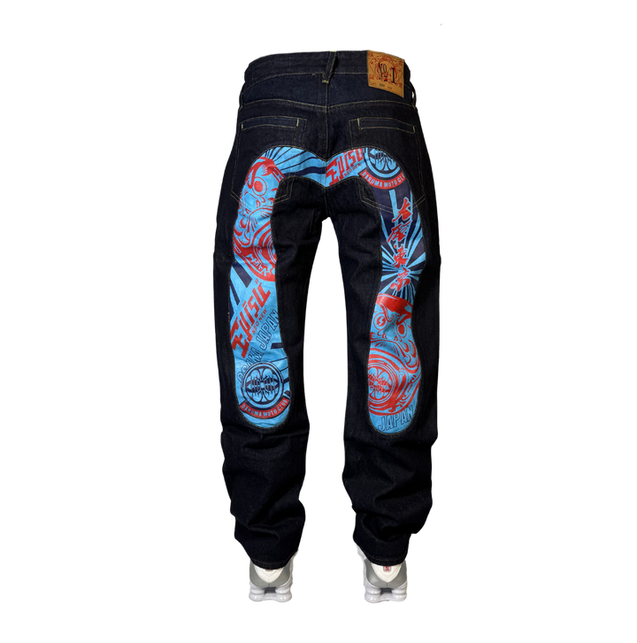 Evisu Vintage Jeans Straight Fit Größe M/L