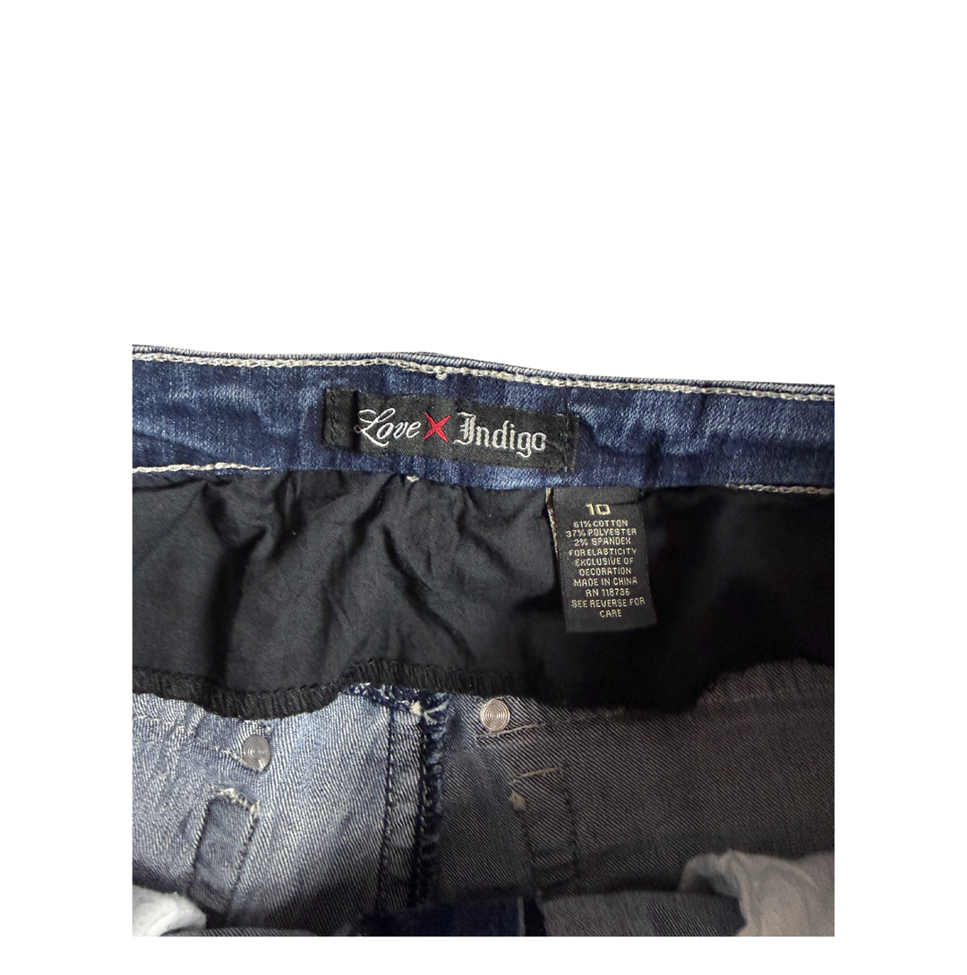Love x Indigo Vintage Jeans Flared Fit Größe M/L