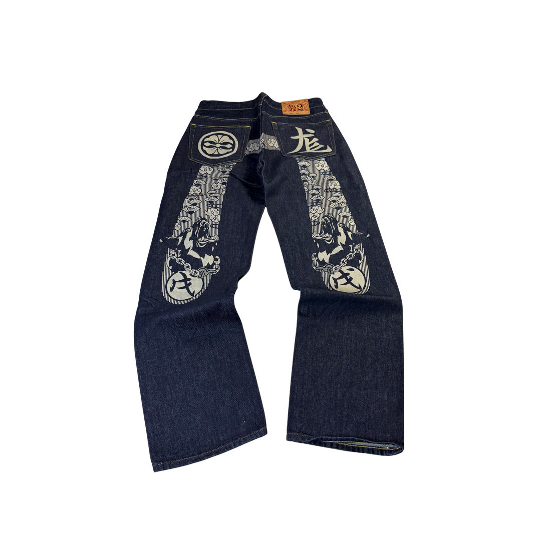 Evisu Vintage Jeans Straight Fit Größe M/L