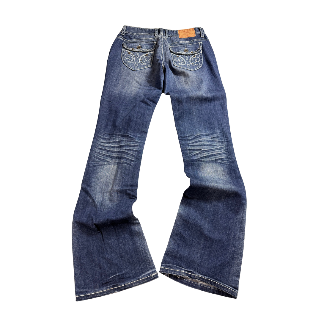 Amethyst Vintage Jeans Flared Fit Größe XS/S