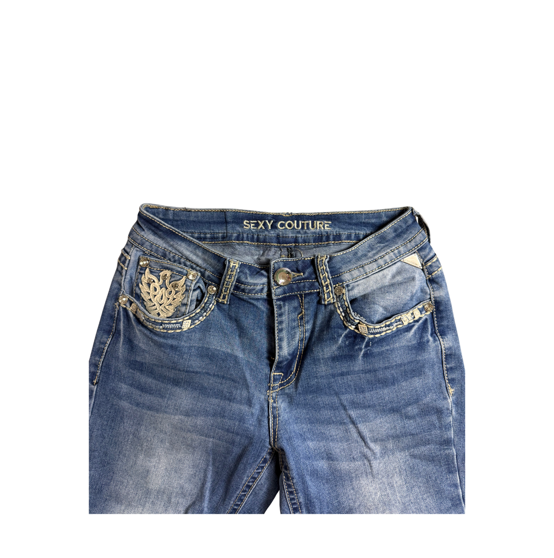 Sexy Couture Vintage Jeans Flared Fit Größe XS/S