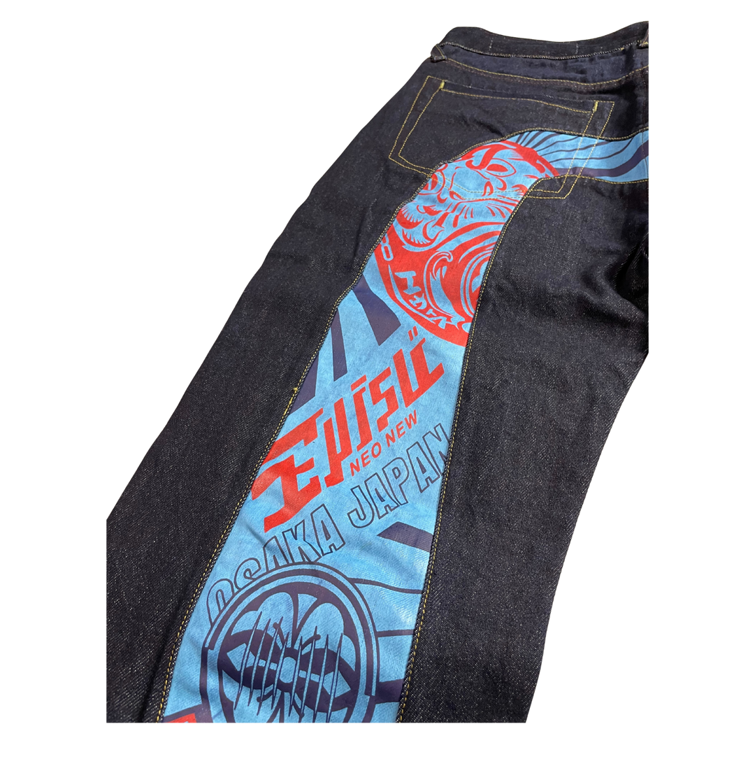 Evisu Vintage Jeans Straight Fit Größe M/L