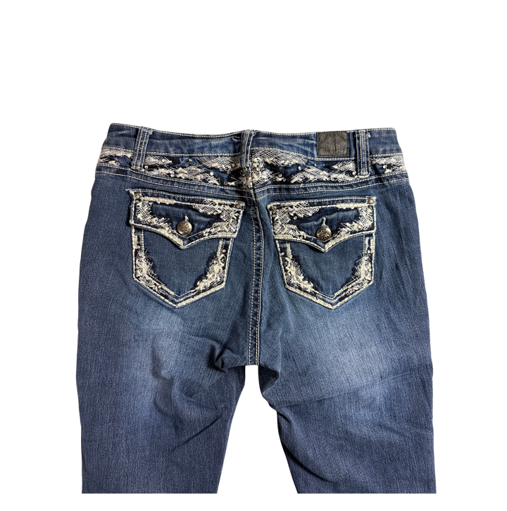 Love x Indigo Vintage Jeans Flared Fit Größe M/L