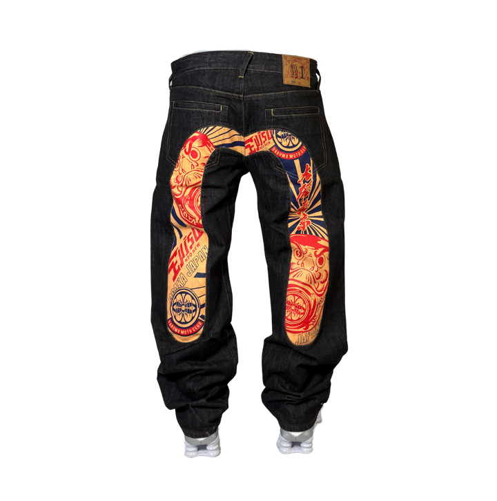 Evisu Vintage Jeans Baggy Fit Größe M/L