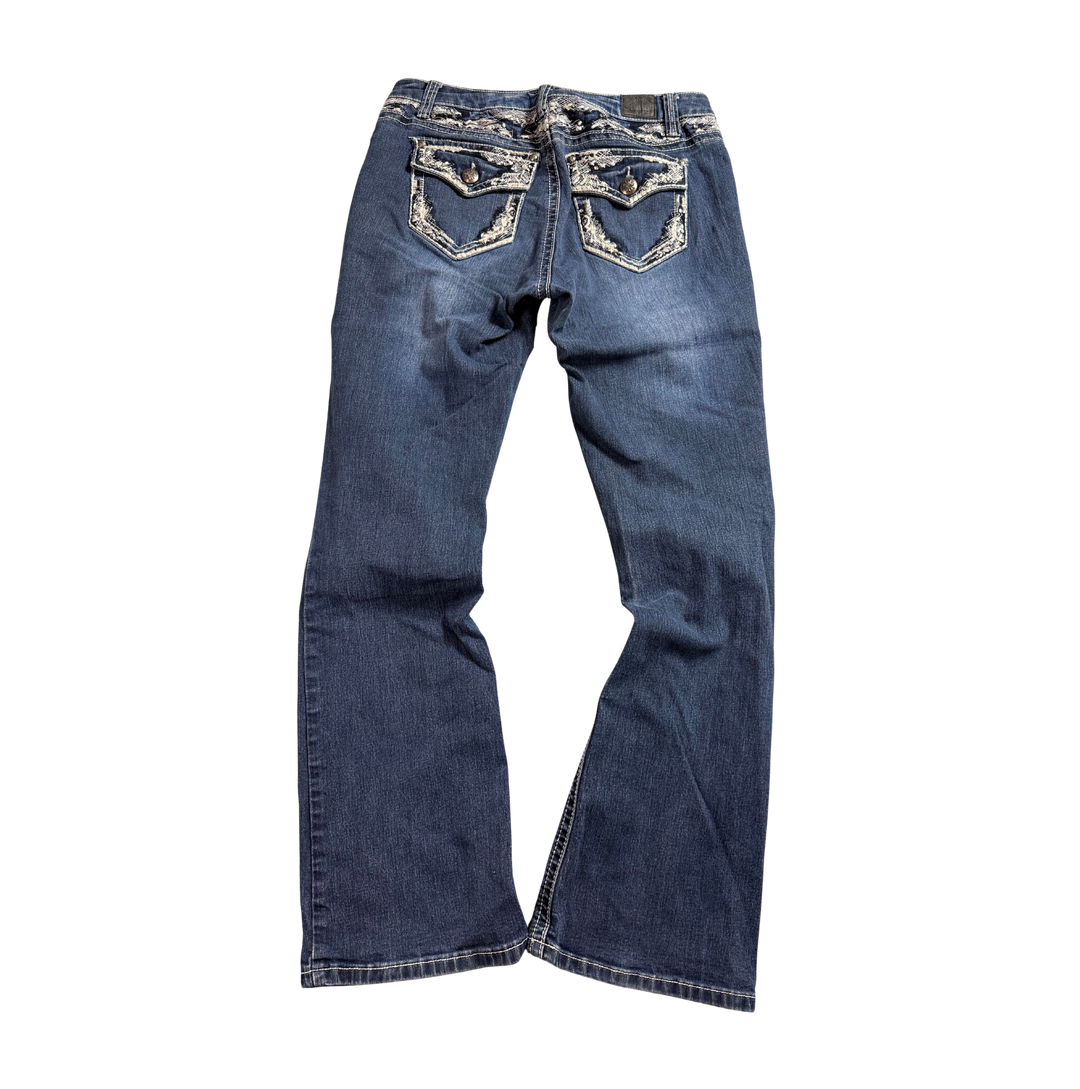 Love x Indigo Vintage Jeans Flared Fit Größe M/L