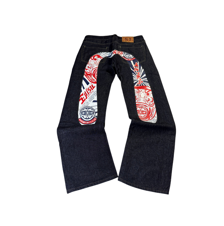Evisu Vintage Jeans Straight Fit Größe M/L