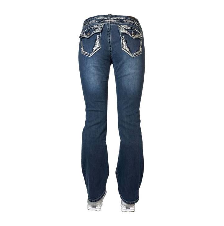 Love x Indigo Vintage Jeans Flared Fit Größe M/L