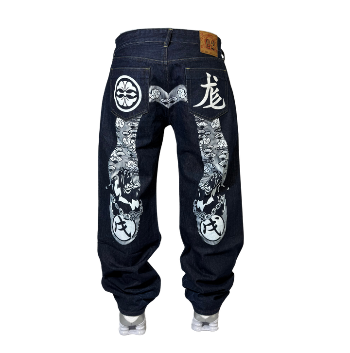 Evisu  Vintage Jeans Baggy Fit Größe L/XL