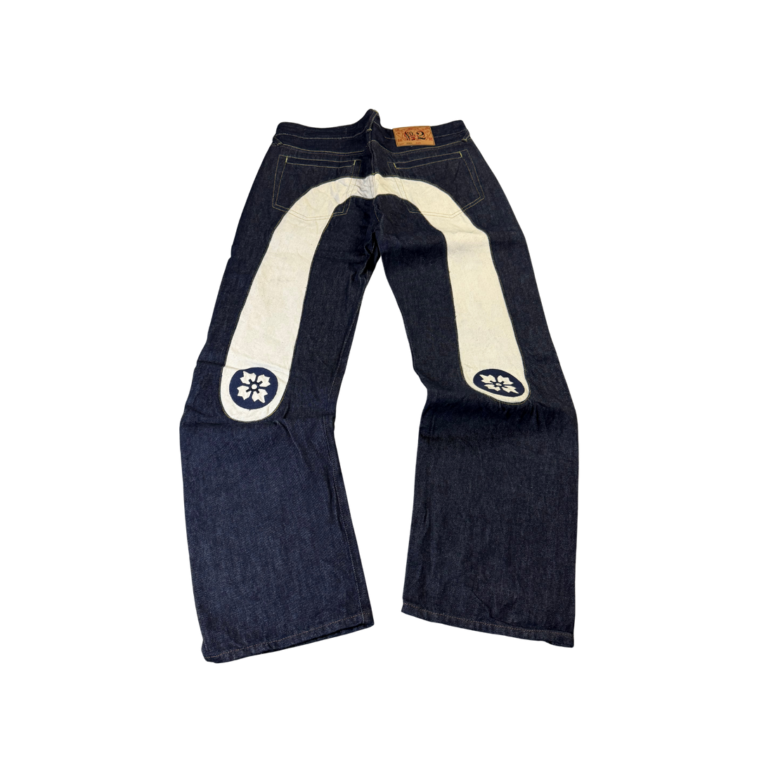 Evisu Vintage Jeans Baggy Fit Größe M/L