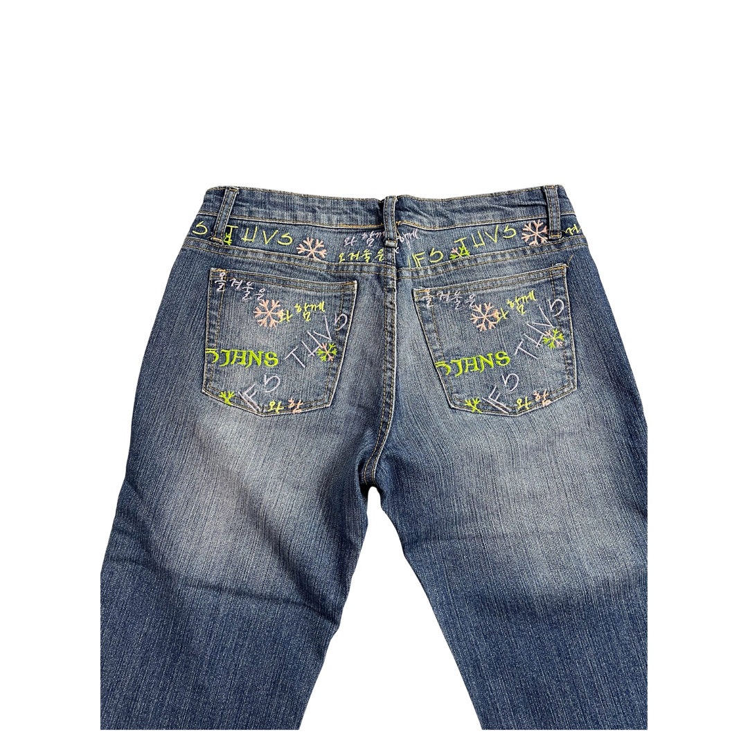 Vintage Jeans Flared Fit Größe M/L