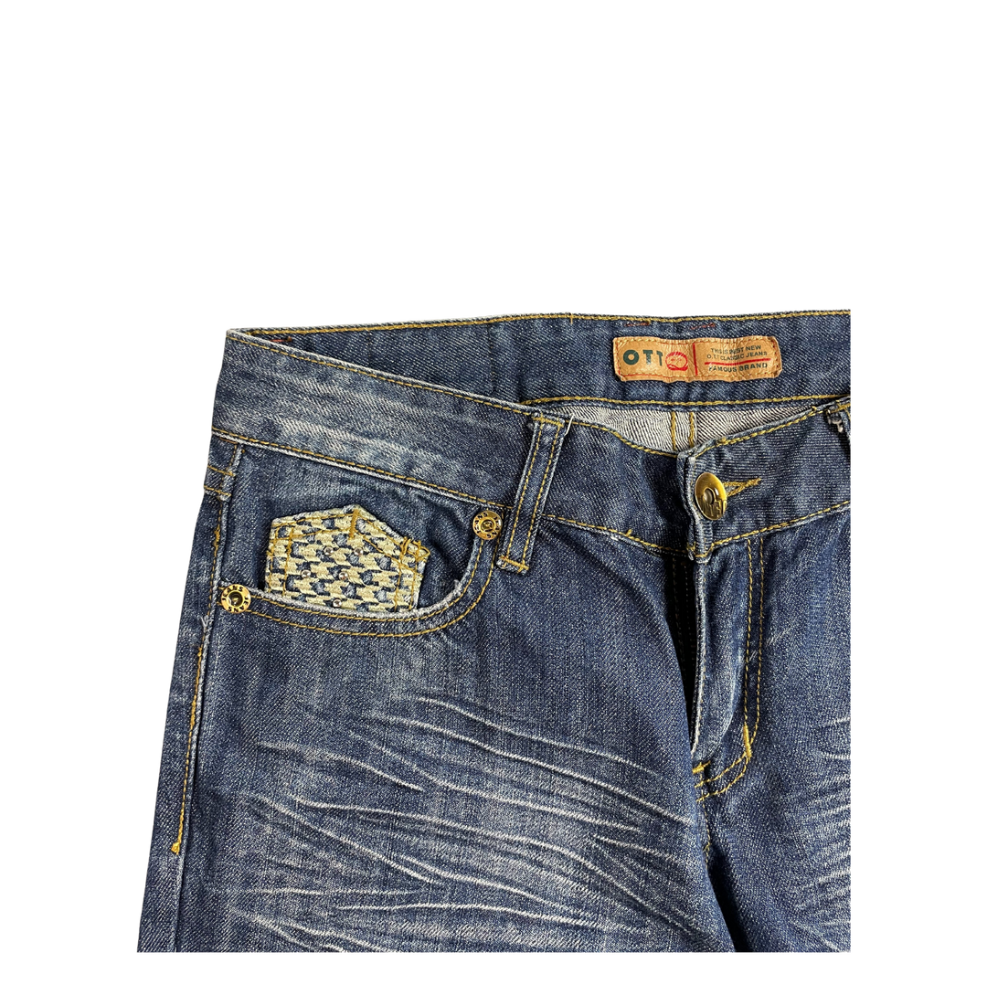 Vintage Jeans Flared Fit Größe S/M