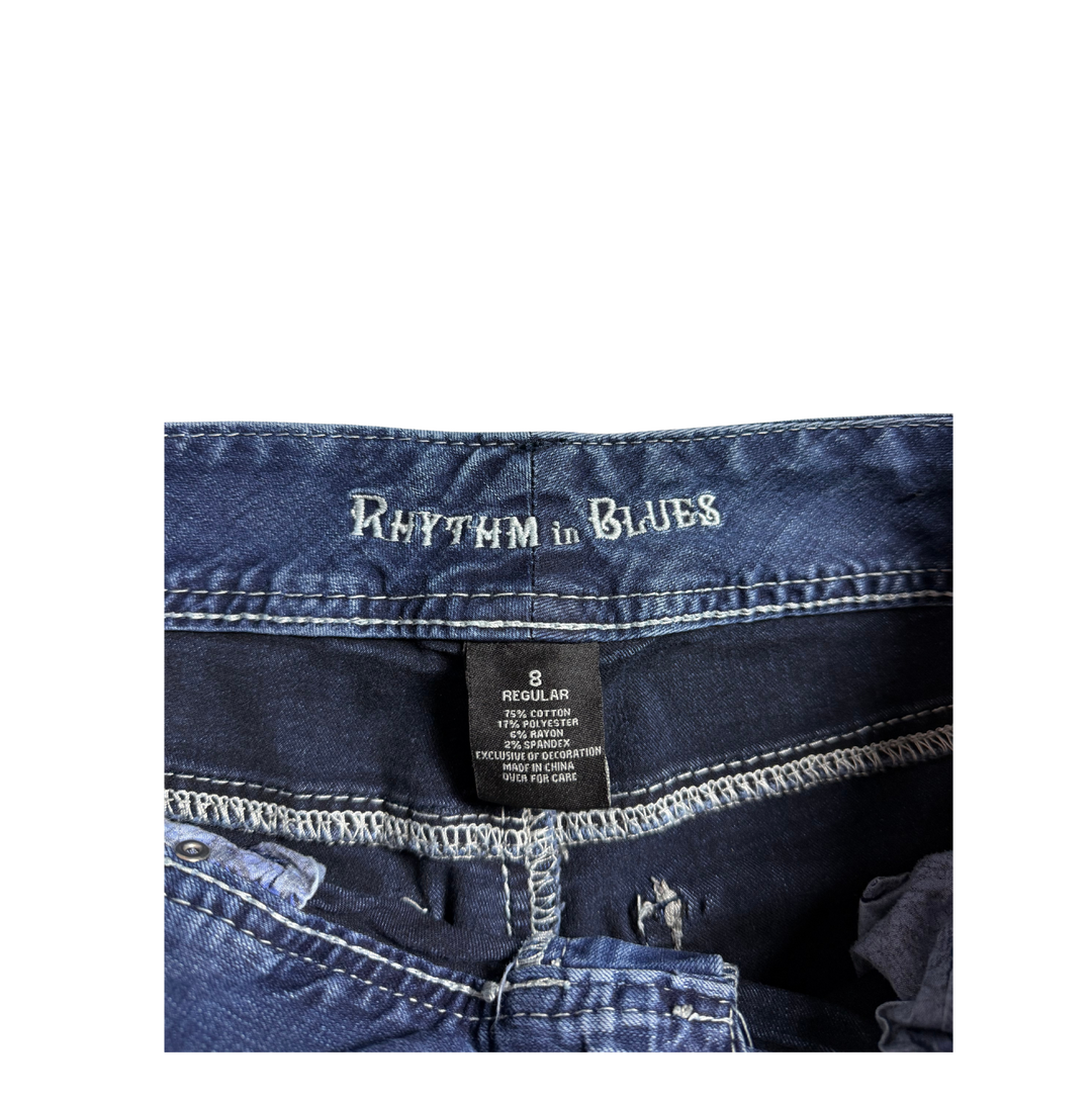 Rhythm in Blue Vintage Jeans Flared Fit Größe S/M