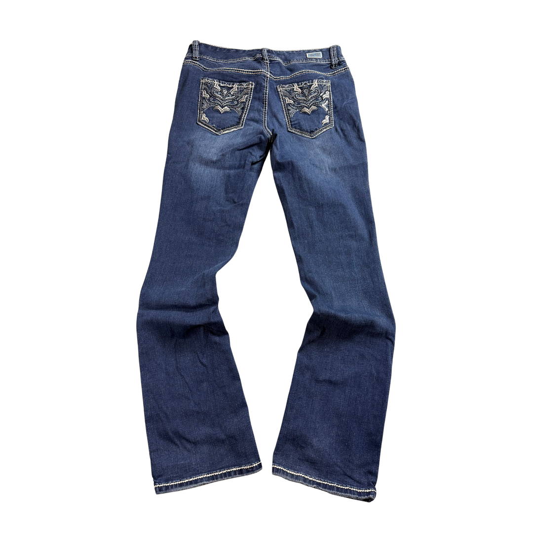 Rhythm in Blue Vintage Jeans Flared Fit Größe S/M