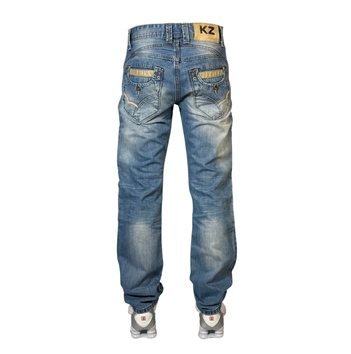 Kenzarro Vintage Jeans Straight Fit Größe S/M