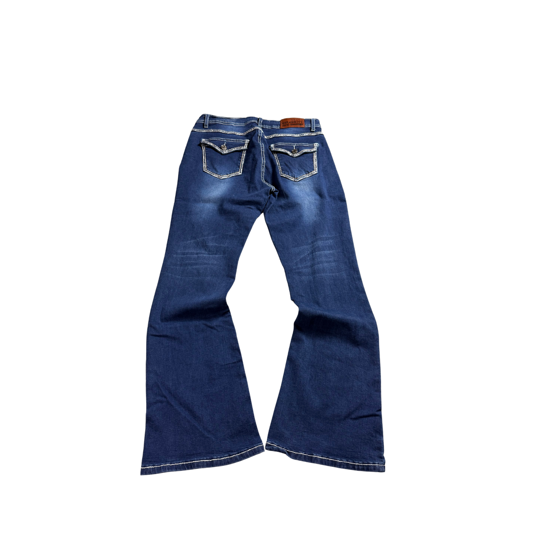 Vintage Jeans Flared Fit Größe S/M