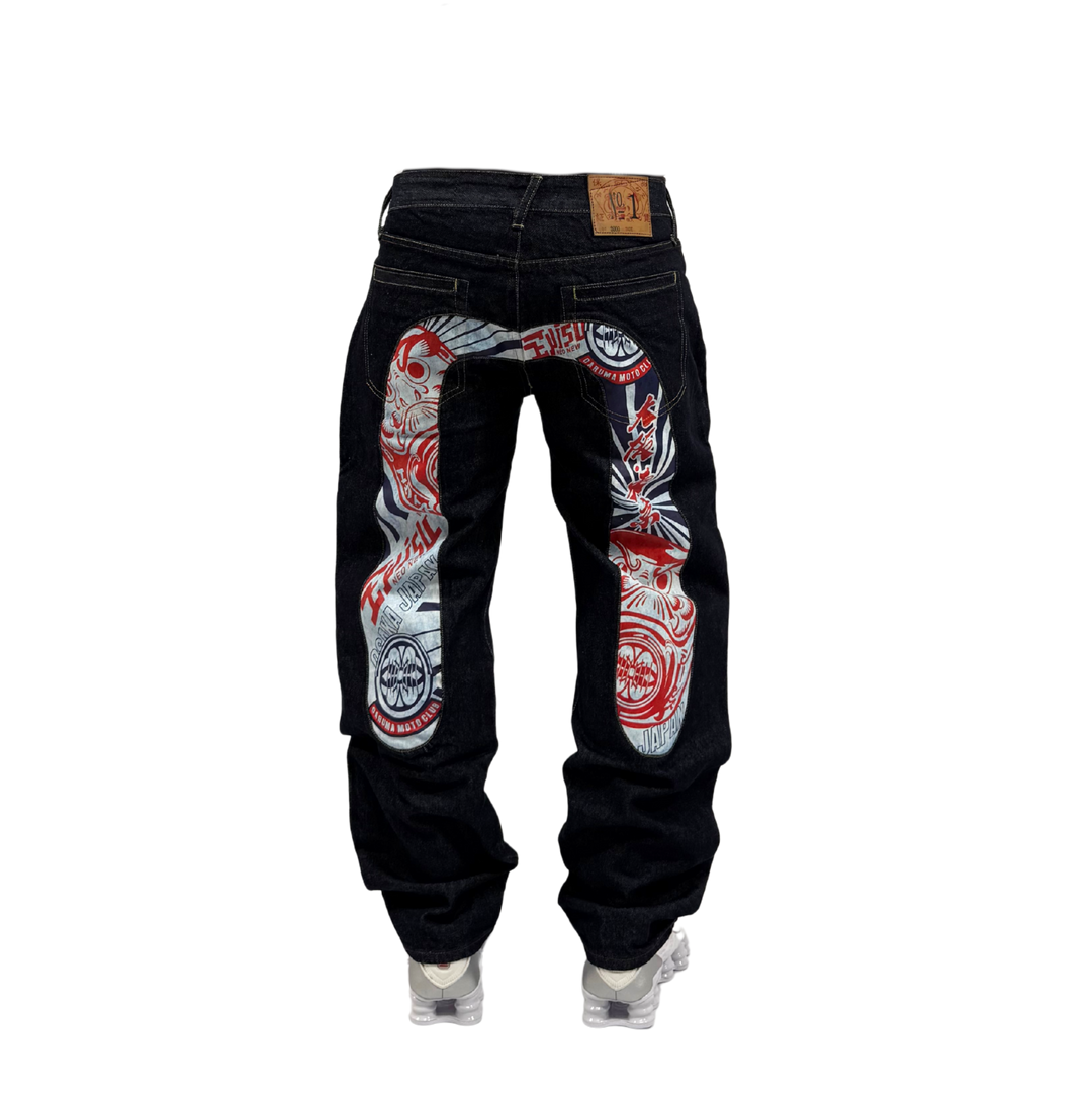 Evisu Vintage Jeans Straight Fit Größe M/L