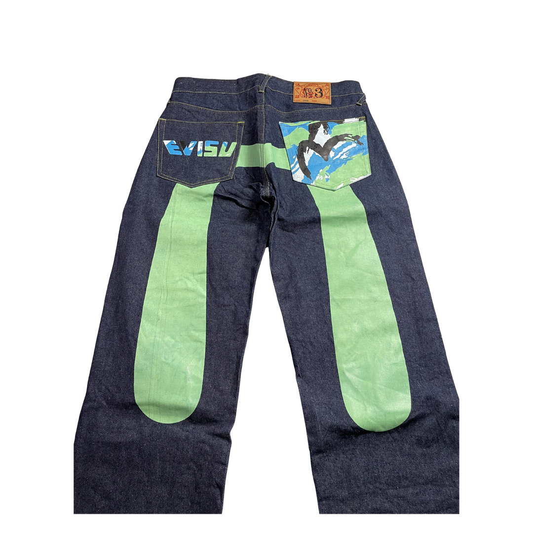 Evisu Vintage Jeans Straight Fit Größe M/L