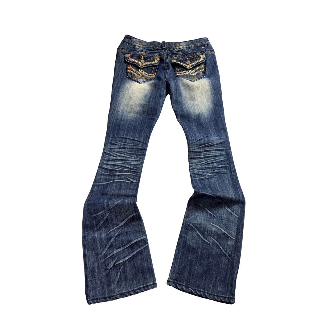 Vintage Jeans Flared Fit Größe S/M