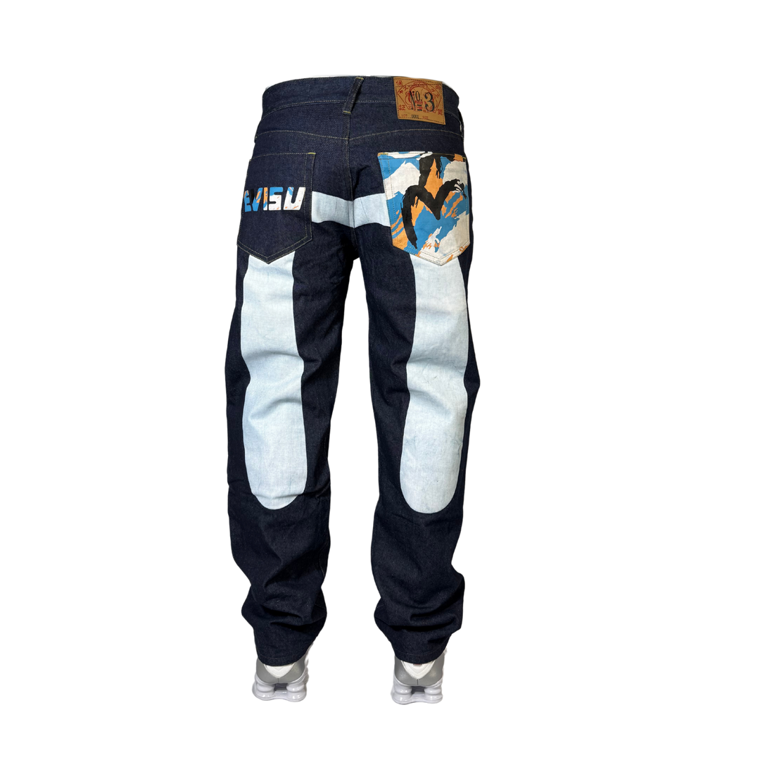 Evisu Vintage Jeans Straight Fit Größe M/L