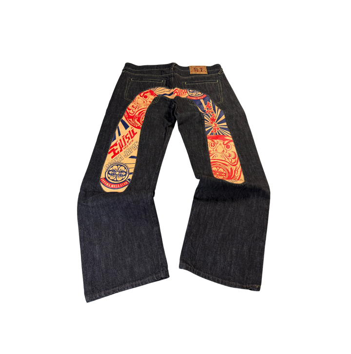 Evisu Vintage Jeans Baggy Fit Größe M/L