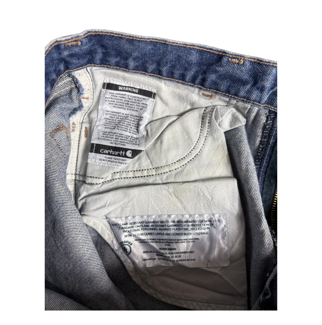 Carhartt Fire Resistance Vintage Jeans Straight Fit Größe M/L