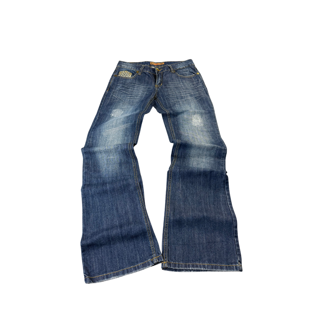 Vintage Jeans Flared Fit Größe S/M