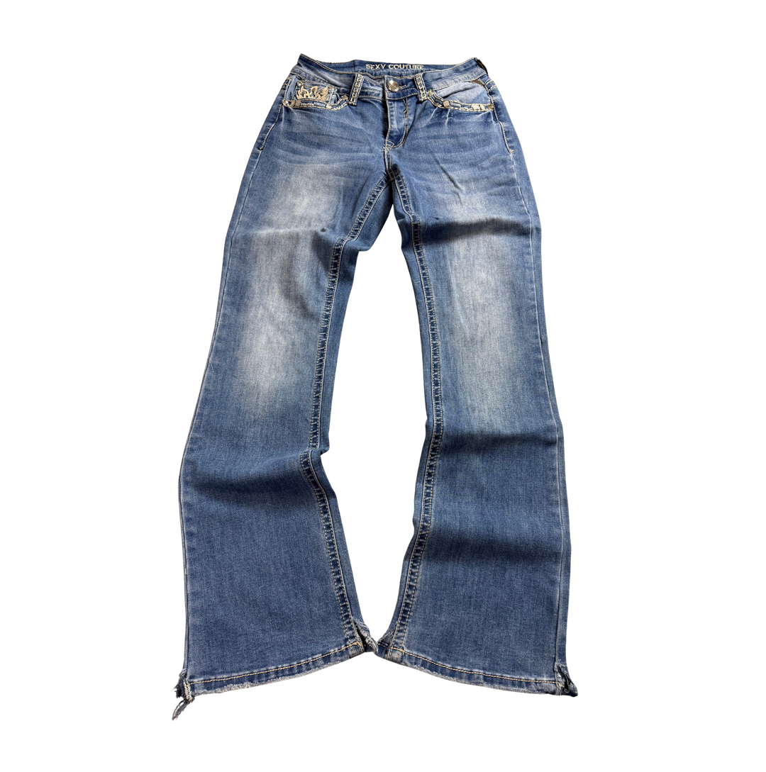 Sexy Couture Vintage Jeans Flared Fit Größe XS/S