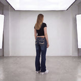 Straight Washed Y2K Jeans W29/L30