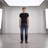 Washed Straight Stacked Jeans W35/L34